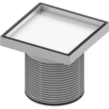 TECEdrainpoint S nerūdijančio plieno grotelės įklijuojamai plytelei „plate“, 150 x150 mm