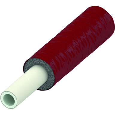 TECEflex daugiasluoksnis vamzdis 6mm storio izoliacijoje. Raudona.