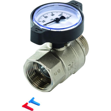 TECEfloor SLQ rutulinis ventilis su termometru TECEfloor SLQ rutulinis ventilis su termometru