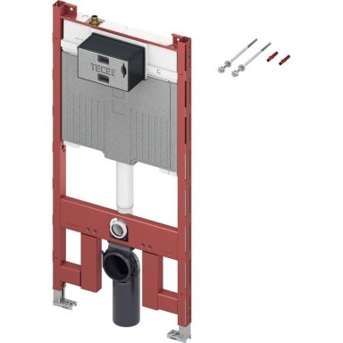 TECEprofil WC modulis 8 cm storio. Valdymas iš priekio, montavimo aukštis 1120 mm